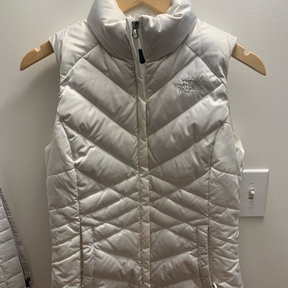 White Womens Northface Vest